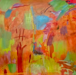"This Way" Abstract Acrylic Painting by Nicki Beiderman