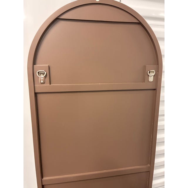 2020s Rejuvenation Walnut Arched Mirror - Bentwood Floor/Wall Mirror For Sale - Image 5 of 7