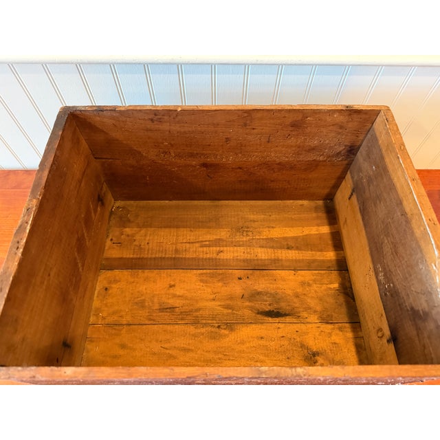 Antique Jelke "Good Luck" Margarine Advertising Wooden Crate – Primitive Country Store Box With Original Illinois Tax Labels For Sale - Image 4 of 14