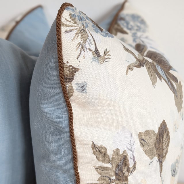 Cowtan & Tout Rose and Hydrangea Pillows In For Sale - Image 4 of 7