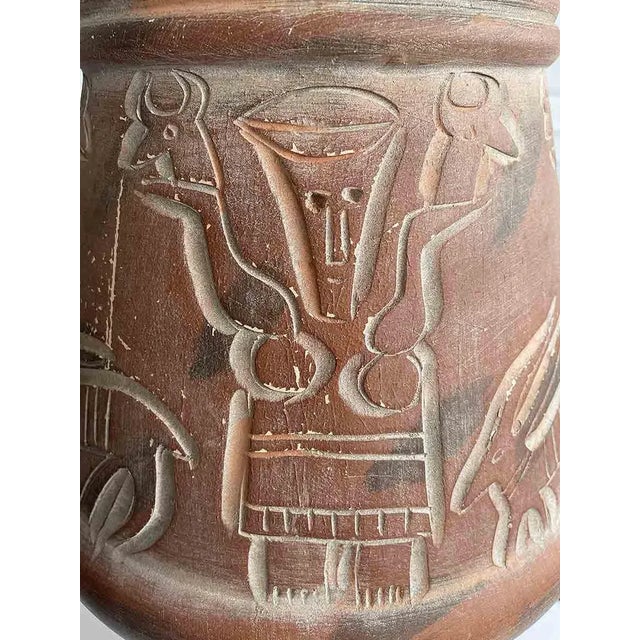 Ceramic Vintage Terracotta Table Lamp For Sale - Image 7 of 7