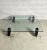 1980s Glass Table with Wheels by Gae Aulenti for Fontanaarte, 1980s For Sale - Image 5 of 13