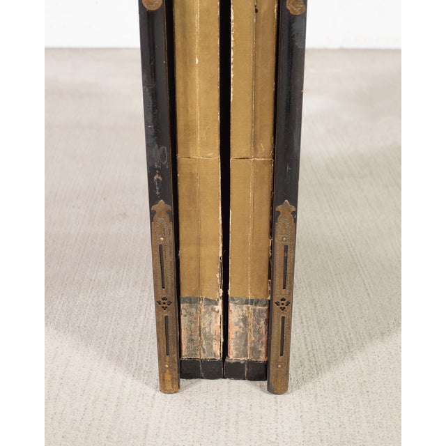 19th C. Japanese Edo Six Panel Screen Chinese Official's Gathering For Sale - Image 12 of 18
