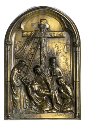 Belgian Wall Plate in Brass