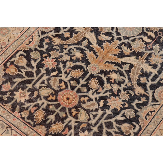 Art Nouveau Charcoal/Tan Wool Rug - 3'1'' X 4'10'' For Sale - Image 4 of 10