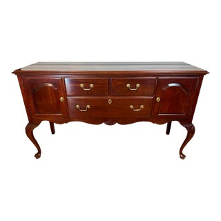 Classic and Elegant Ethan Allen “Georgian Court Collection” Sideboard Credenza For Sale
