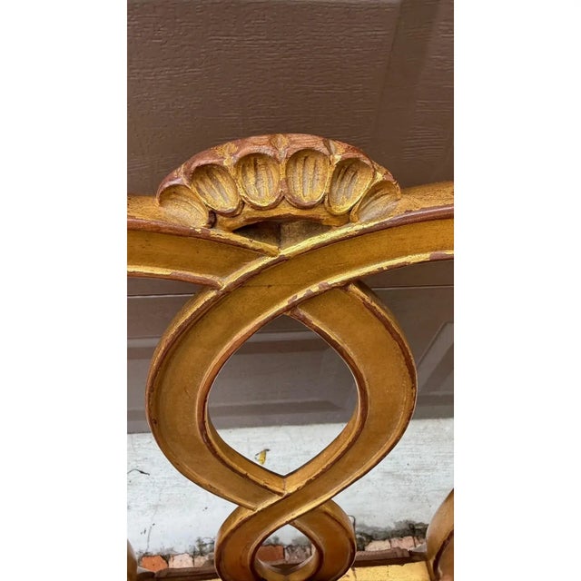 Late 20th Century Pair of Gilded Hollywood Regency Side Chairs in the Style of Rose Tarlow For Sale - Image 18 of 18