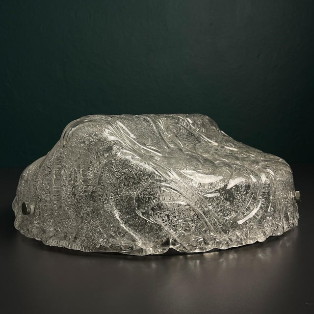 Amazing ice murano glass ceiling lamp by j.t.kalmar made in austria in the 1960s. the history of the company j.t.kalmar...