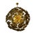 Sputnik-style ceiling lamp, an Italian design, with a gilded brass structure and a voluminous, sophisticated finish. The...
