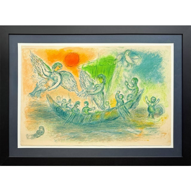 Marc Chagall, L'Odyssée, Planche XIX, 1974, Lithograph For Sale - Image 7 of 7