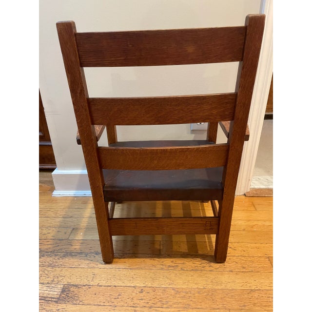 Gustave Stickley Children's Arts & Crafts Chair For Sale In New York - Image 6 of 12