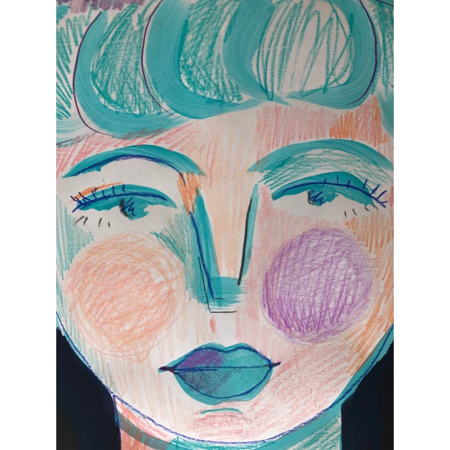 A mixed media on paper composition, original artwork by Auker. COA included. Unframed. A series, including the work...