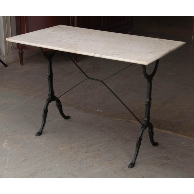 Early 20th Century French Marble-Top Bistro Table For Sale In Baton Rouge - Image 6 of 11