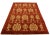 1990s Shabby Chic Kafkaz Red/Gold Hand-Knotted Rug - 3'7 X 6'0 For Sale - Image 4 of 8