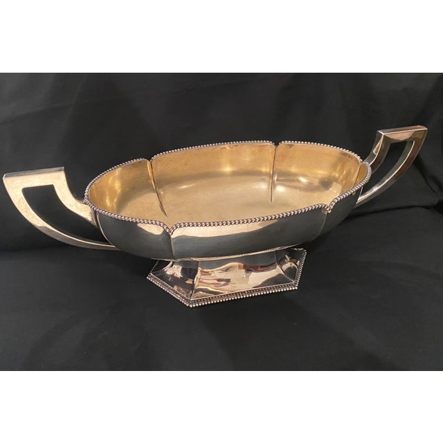 Silver Late 19th Century Wilhem Binder 800 German Silver Centerpiece Bowl For Sale - Image 8 of 12