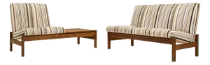 Set of Italian Modular Bench Set in Teak, 1960s