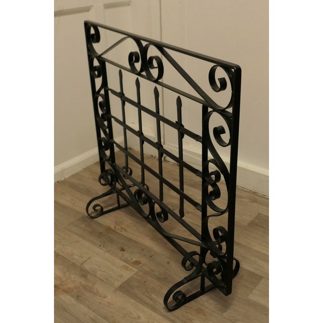 Wrought Iron Fire Screen, 1930s For Sale - Image 6 of 6