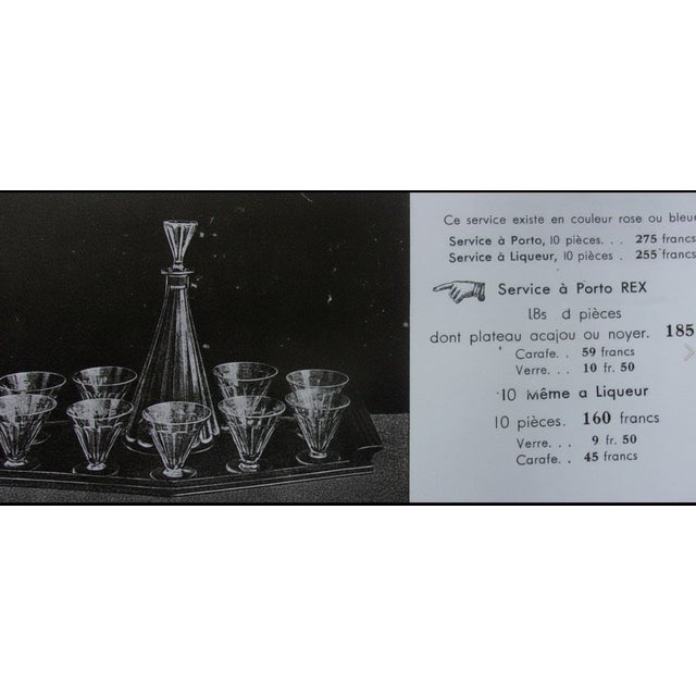Glass Crystal Wine Glasses from Baccarat, 1920s, Set of 12 For Sale - Image 7 of 8