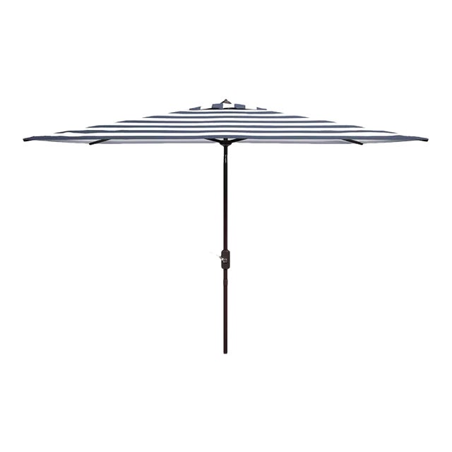 Iris 6.5x10 Rectangle Umbrella - Navy/White For Sale