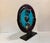 Blue Abstract Fused Glass Decretive Platter For Sale - Image 8 of 9