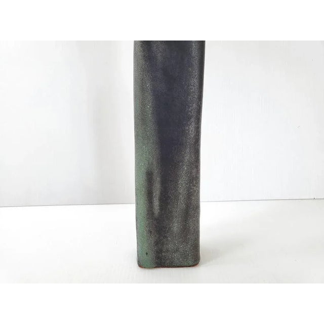 1970s French Bottle-Shaped Vase in Sandstone, 1970s For Sale - Image 5 of 11
