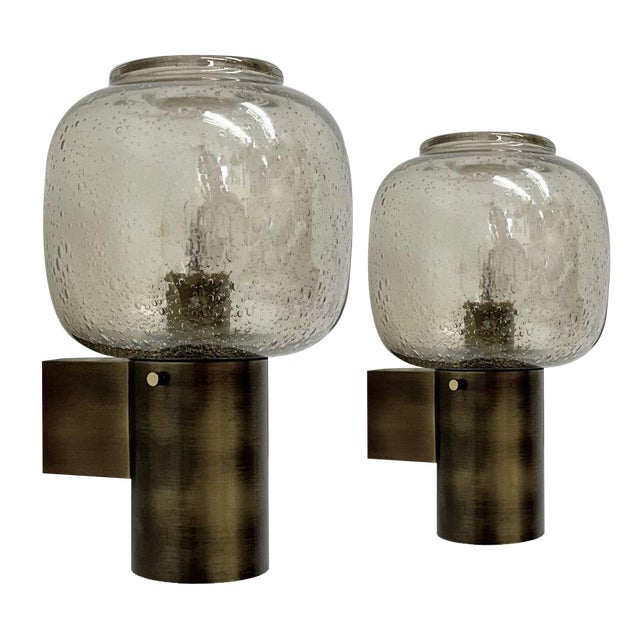 Wall Lamps from Glashütte Limburg, 1970s For Sale