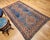 Blue 19th Century Caucasian Kazak Rug, Hand-knotted Wool, Geometric Design, Royal Blue. 5' x 8' For Sale - Image 8 of 16