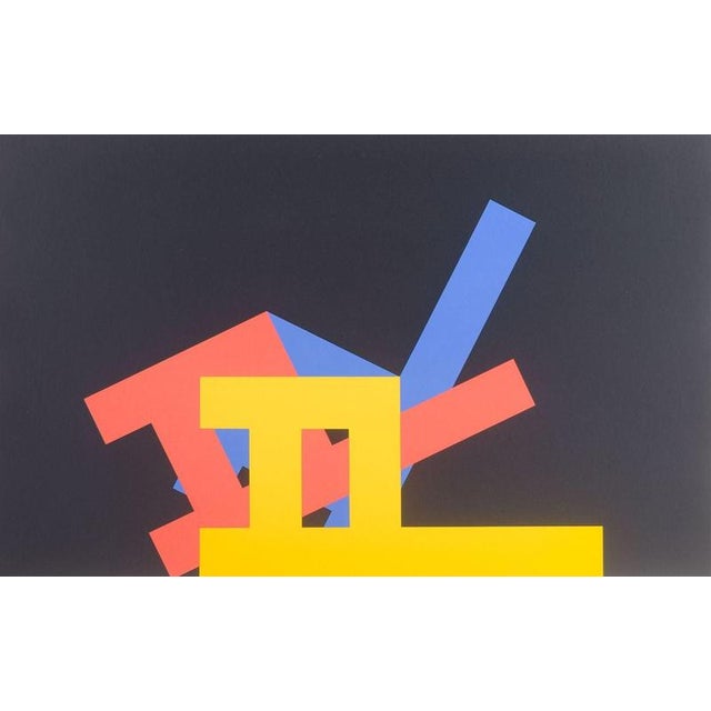 Per Arnoldi, Abstract Composition with Overlapping Shapes, 1980s, Serigraph For Sale - Image 6 of 6