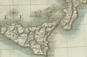 Map of Italy and Neighboring Regions by Delamarche, 1800