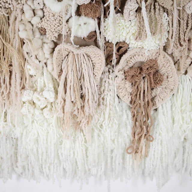 Large Horizontal Tapestry in Cotton and Wool For Sale - Image 12 of 13