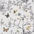 Schumacher Birds & Butterflies Wallcovering In Neutral For Sale