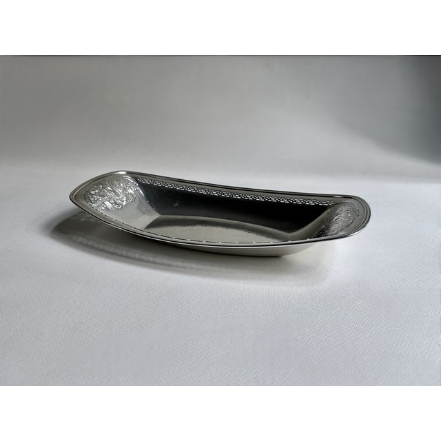 Mid 20th Century Reticulated Silver Plate Serving Bowl, C. 1940 For Sale - Image 5 of 16