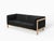 LIFT Minimalist Three-Seater Sofa in Ash Wood and Black Leather Seat by Julien Renault For Sale - Image 12 of 12