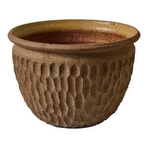1960s Robert Maxwell Hand-Thrown 'Thumbprint' Stoneware Pot