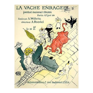 Toulouse Lautrec Lithograph 26 La Vache Enragee For Sale