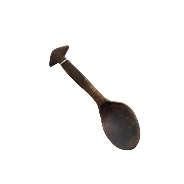 Vintage African Wooden Spoon For Sale - Image 10 of 10