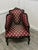 Hollywood Regency Victorian Salon Chair Upholstered in Regency Silk Fabric, 1880s For Sale - Image 3 of 10