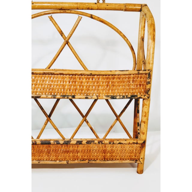 Boho Rattan Wall Shelf Chairish