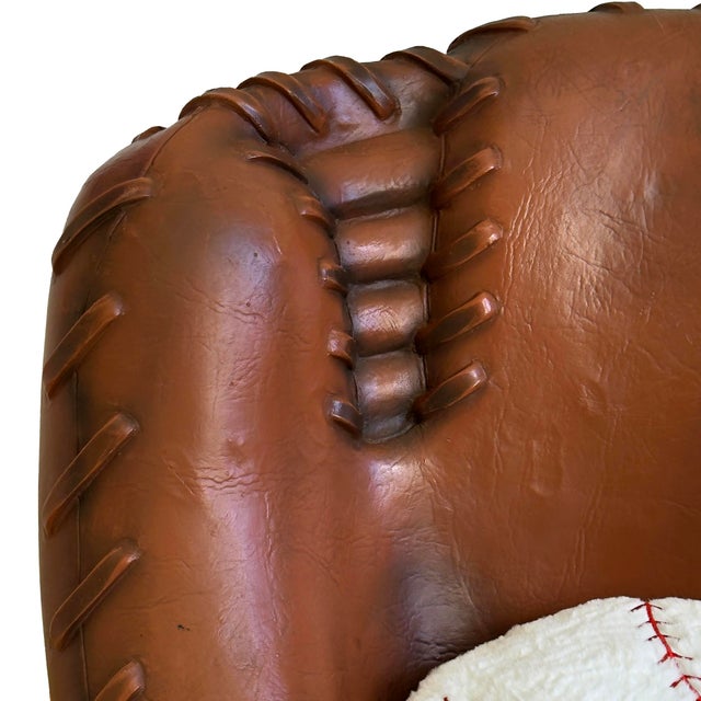 Vintage 1990s Oversized Baseball Glove Catchers Mitt Lounge Chair For Sale - Image 14 of 18