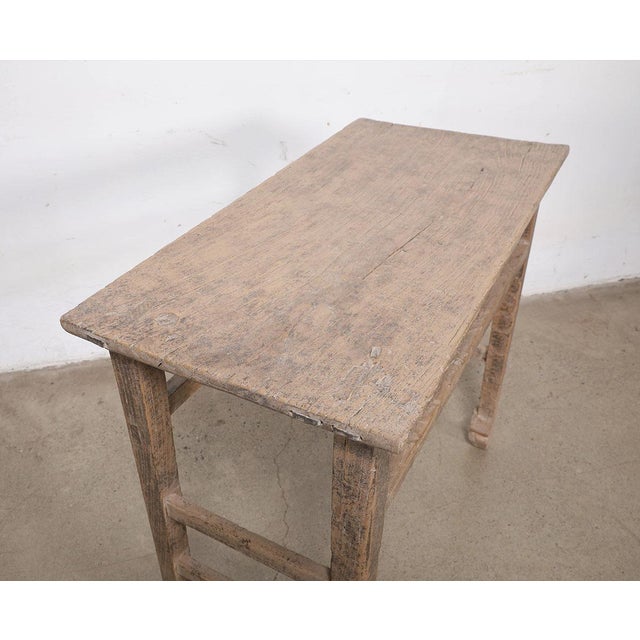 Farmhouse Antique Chinese Elm Hall Table For Sale - Image 3 of 4