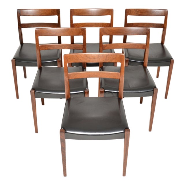 Vintage Swedish Dining Chairs attributed to Nils Jonsson, 1960, Set of 6 For Sale