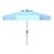 Venice Single Scallop 9ft Crank Outdoor Push Button Tilt Umbrella - Baby Blue For Sale