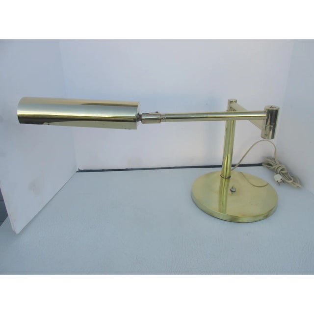1960s Brass Desk Lamp For Sale - Image 4 of 5
