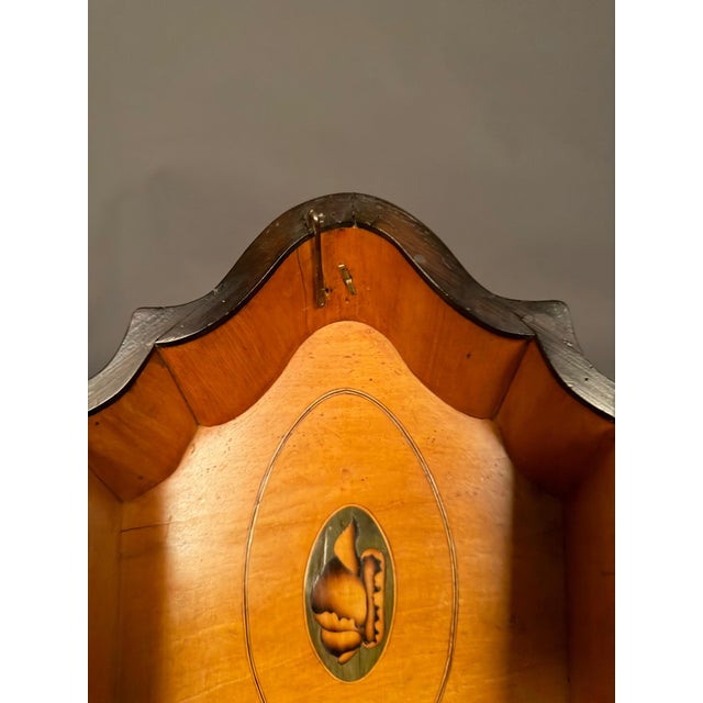 Cinnamon 18th Century English Satinwood Document Box With Exotic Wood & Silver Inlay, Circa 1780 For Sale - Image 8 of 18
