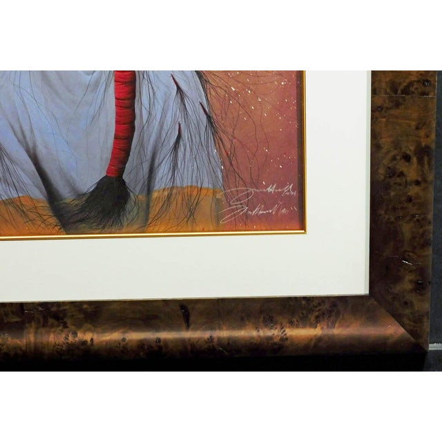 Frank Howell "Lakota Shirts Wearer" Hand Signed Submit an Offer Custom Framed For Sale - Image 4 of 6