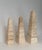 Stone 1970s F.lli Fratelli Mannelli Italian Rapolano Travertine Obelisks - A Set of 3 For Sale - Image 7 of 12