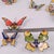 Italian and Portuguese Ceramic Butterfly Wall Plaques, 1970s, Set of 8 For Sale - Image 12 of 14