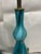 Mid-Century Modern 1970s Mid-Century Modern Murano Blue Swirl Glass Lamps - a Pair For Sale - Image 3 of 5