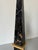 Stone Vintage Italian Portoro Marble & Honey Onyx Obelisk, Made in Italy For Sale - Image 7 of 12