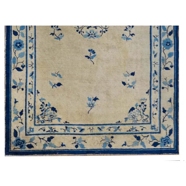 Cream Late 19th Century Chinese Peking Rug For Sale - Image 8 of 13